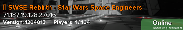✺ SWSE-Rebirth - Star Wars Space Engineers