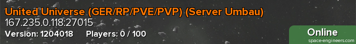 United Universe (GER/RP/PVE/PVP) (Server Umbau)