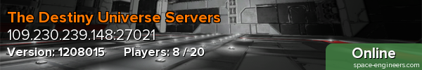 The Destiny Universe Servers