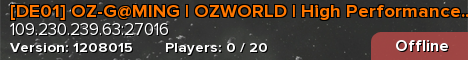 [DE01] OZ-G@MING | OZWORLD | High Performance PvE