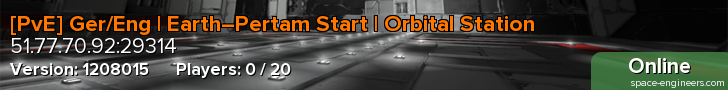 [PvE] Ger/Eng | Earth–Pertam Start | Orbital Station