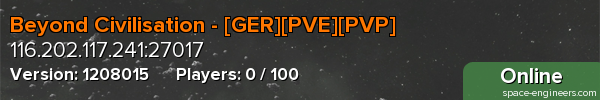 Beyond Civilisation - [GER][PVE][PVP]