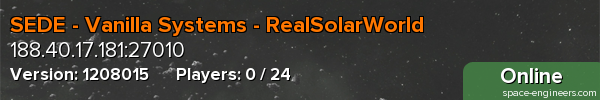 SEDE - Vanilla Systems - RealSolarWorld