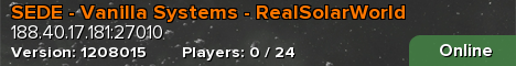 SEDE - Vanilla Systems - RealSolarWorld